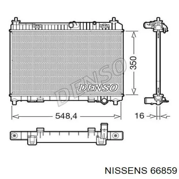 66859 Nissens radiador