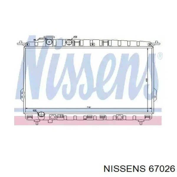 67026 Nissens Refrigeración del motor