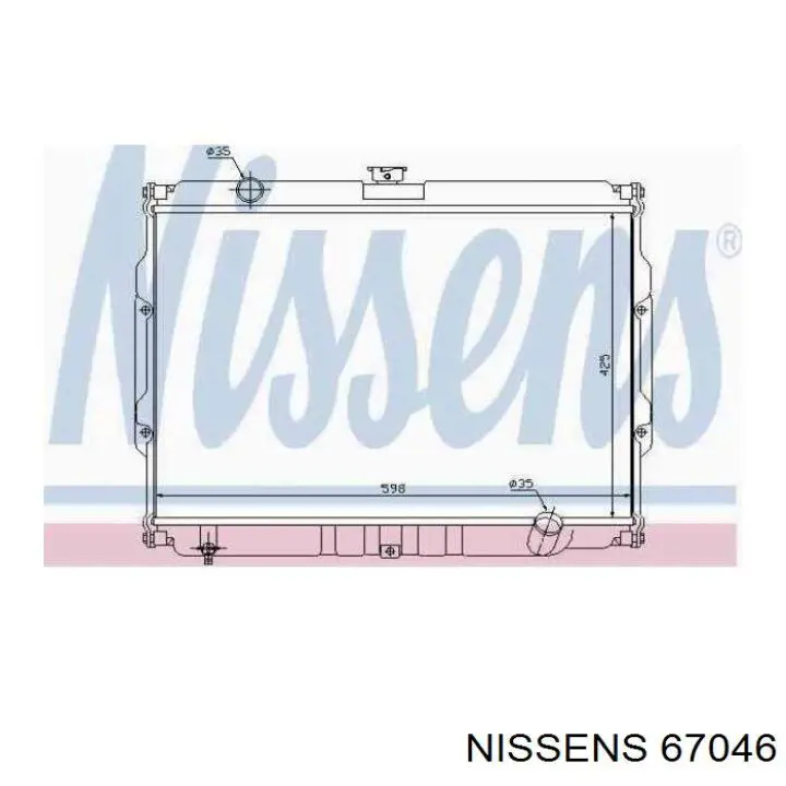 67046 Nissens Refrigeración del motor