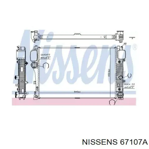 Comprar 67107A Nissens Radiador de auto