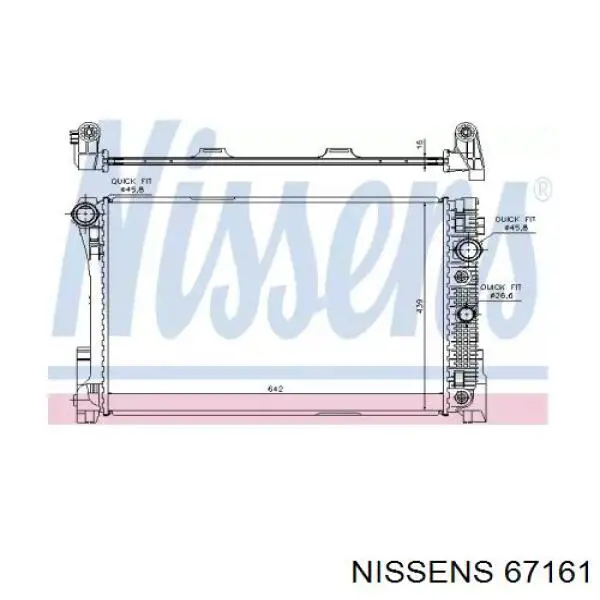 Comprar 67161 Nissens Radiador de auto