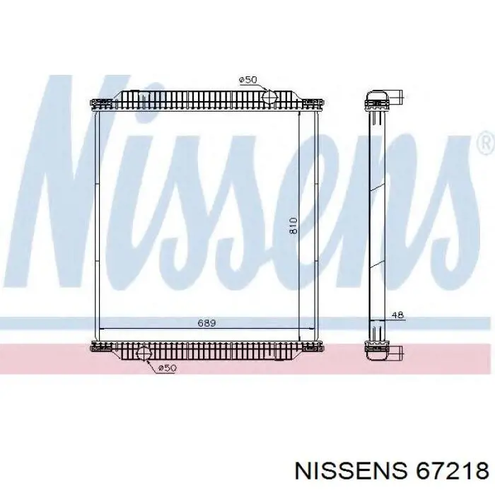 Comprar 67218 Nissens Radiador de auto