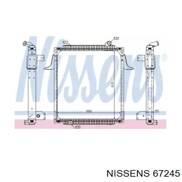67245 Nissens Refrigeración del motor