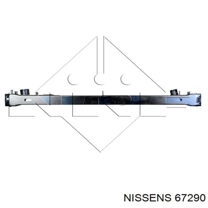 67290 Nissens radiador refrigeración del motor