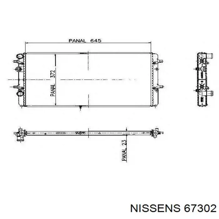 67302 Nissens Refrigeración del motor
