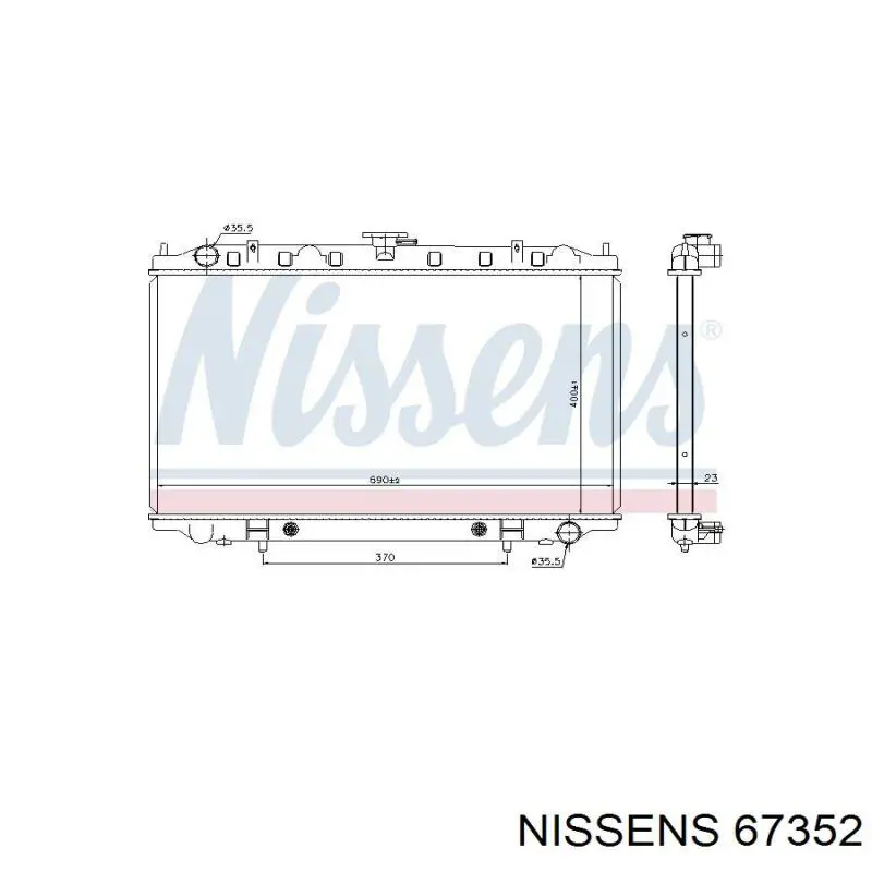 Comprar 67352 Nissens Radiador de auto