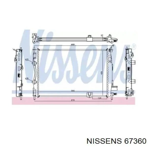 Radiador refrigeración del motor Nissan Qashqai 1 J10