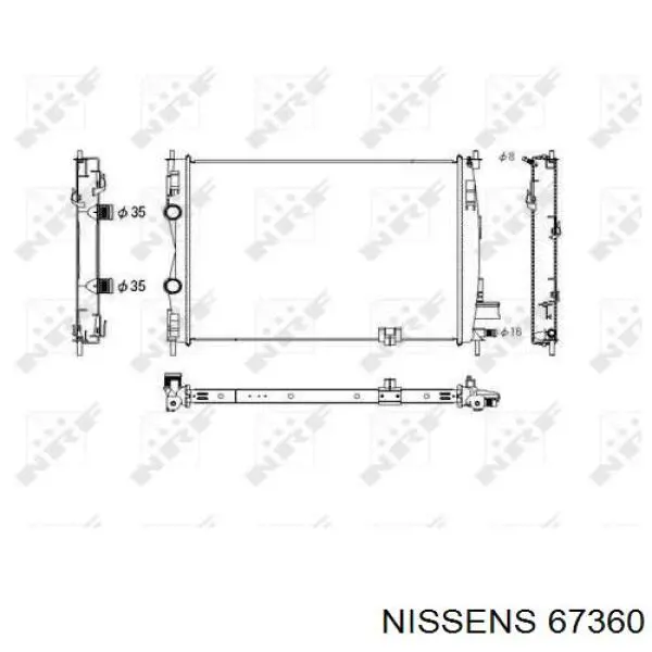 Radiador refrigeración del motor Nissan Qashqai 1 J10