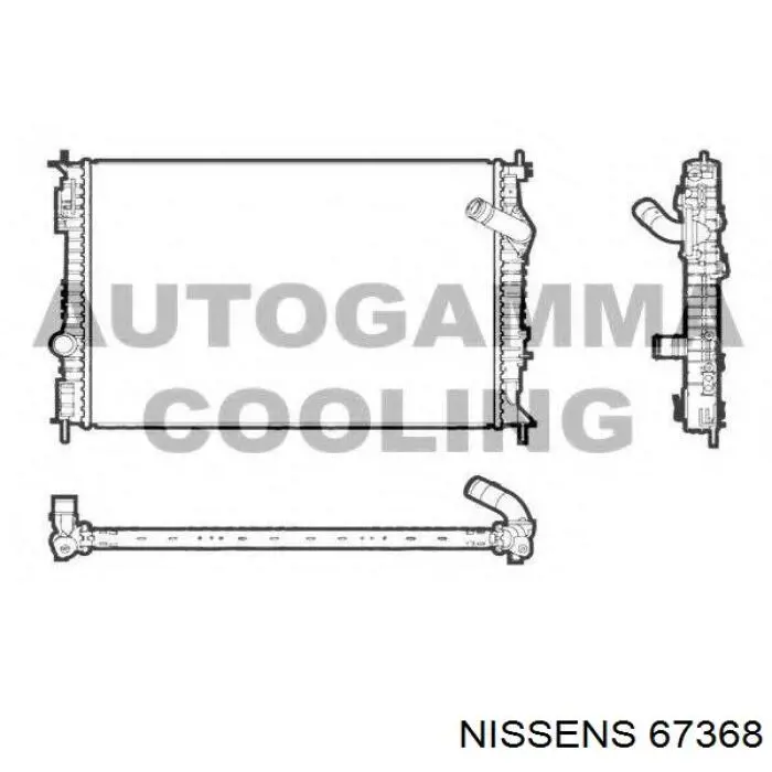 67368 Nissens Refrigeración del motor