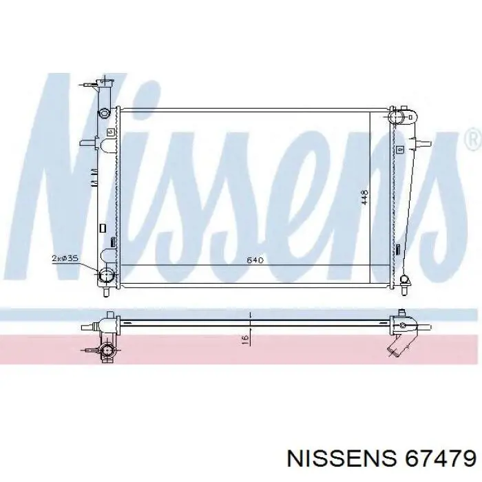 Comprar 67479 Nissens Radiador de auto