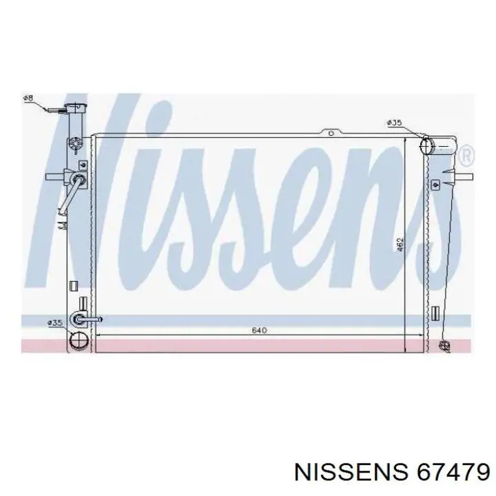 Radiador 67479 Nissens