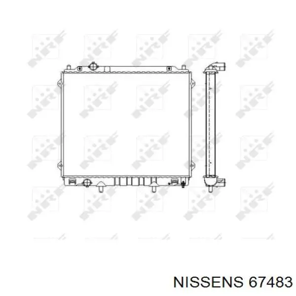 67483 Nissens Refrigeración del motor