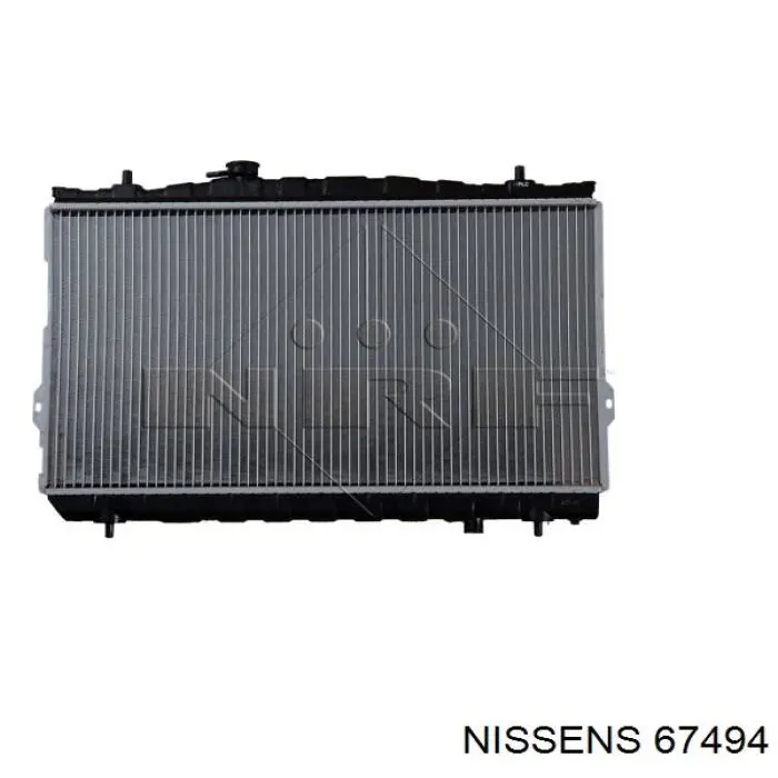 67494 Nissens radiador refrigeración del motor