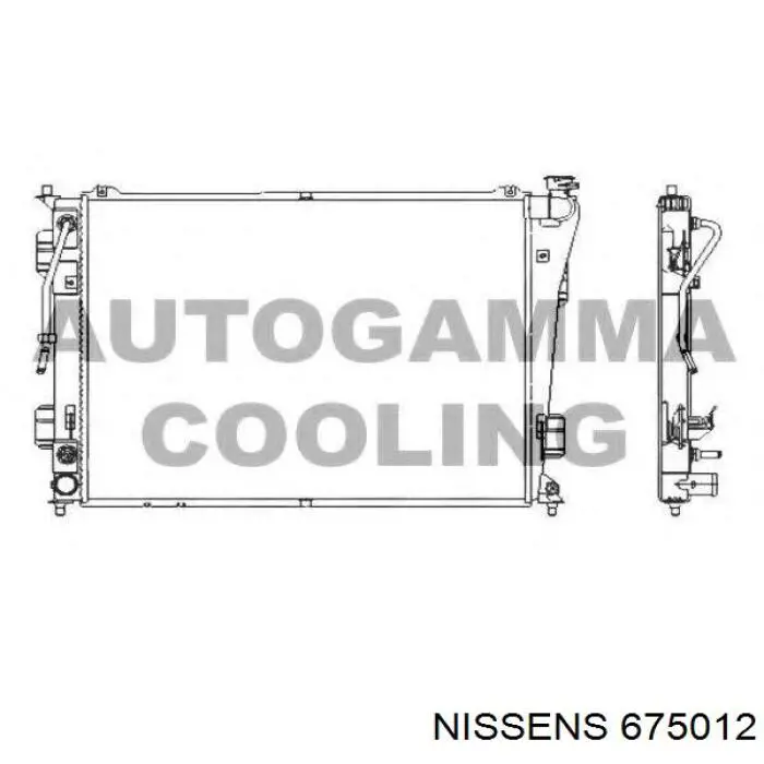 675012 Nissens Refrigeración del motor