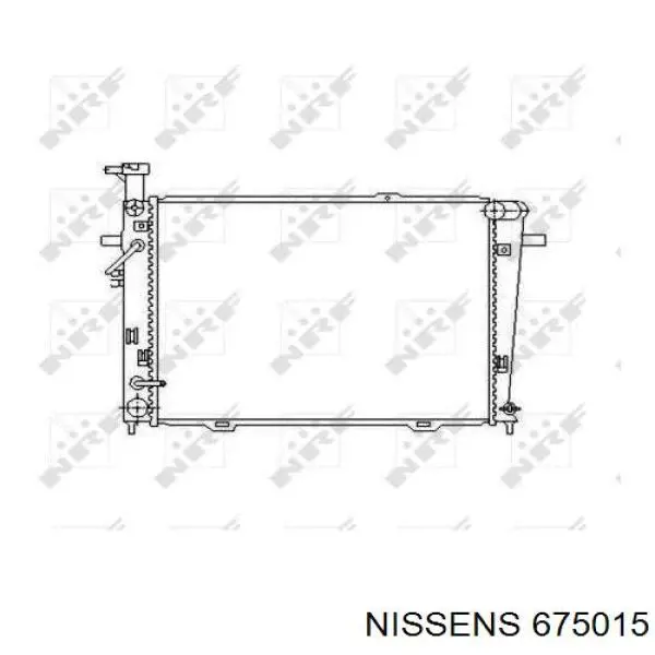 675015 Nissens radiador refrigeración del motor