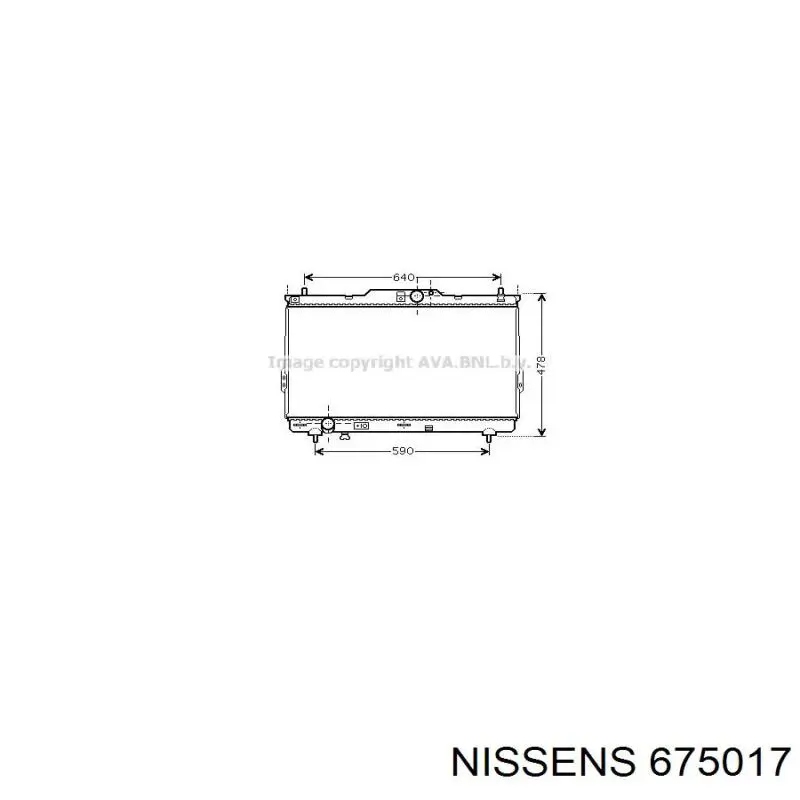675017 Nissens Refrigeración del motor