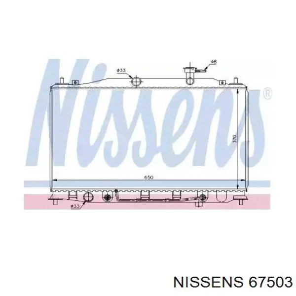 Água radiador Nissens 67503 precio, desde 99,82 EUR