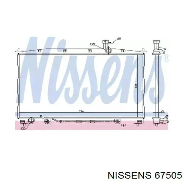 Comprar 67505 Nissens Radiador de auto