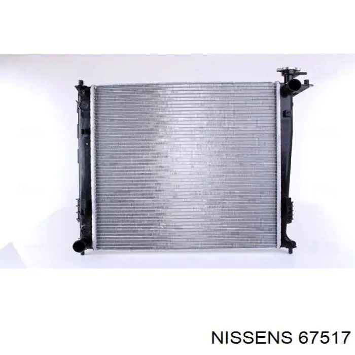 67517 Nissens radiador refrigeración del motor