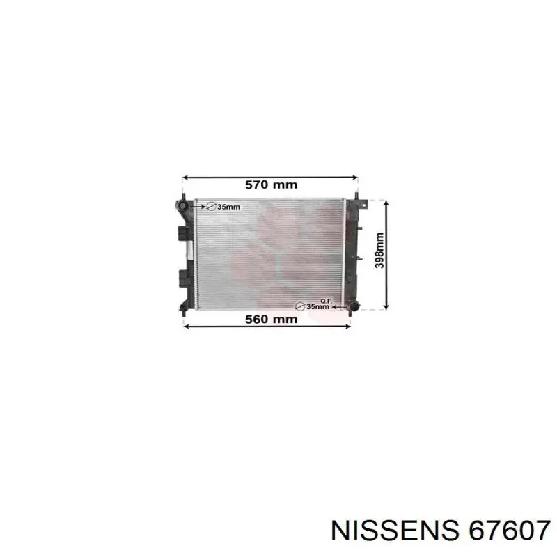 67607 Nissens radiador