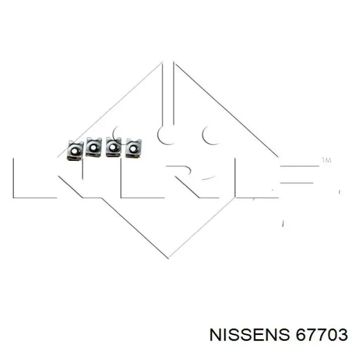 67703 Nissens radiador