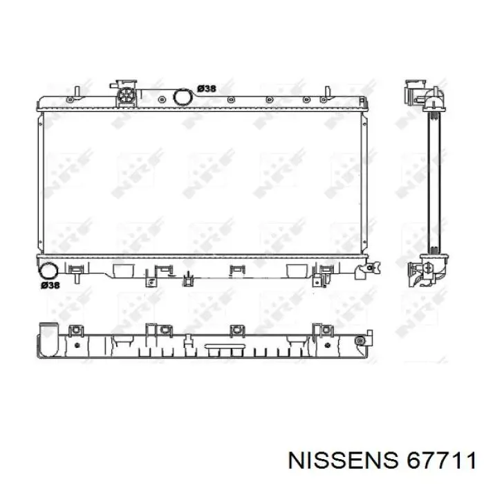 Água radiador Nissens 67711 precio, desde 100,45 EUR
