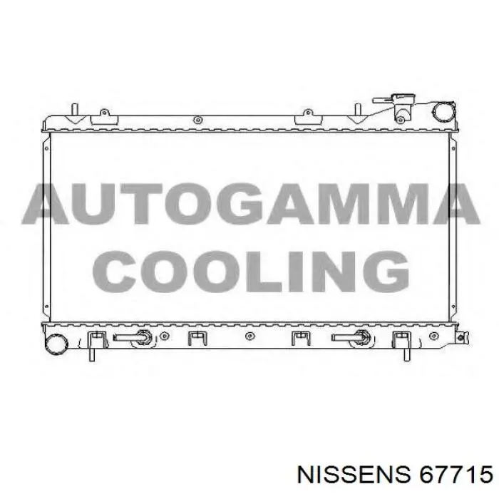Água radiador Nissens 67715 precio, desde 116,37 EUR