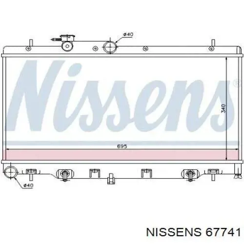 Radiador 67741 Nissens