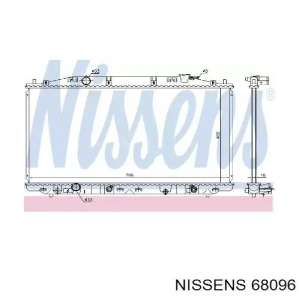 Comprar 68096 Nissens Radiador de auto