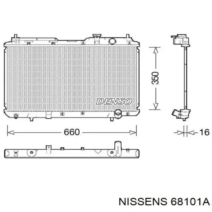 68101A Nissens radiador