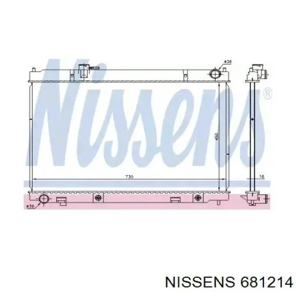 Comprar 21460EG200 Nissan/Infiniti Radiador de auto