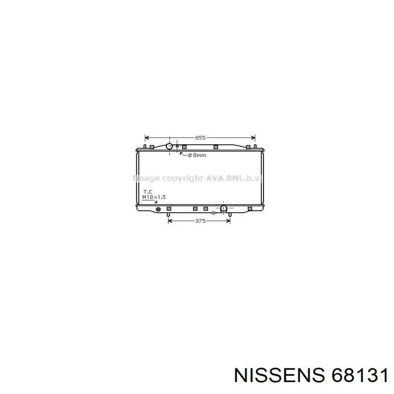 68131 Nissens radiador
