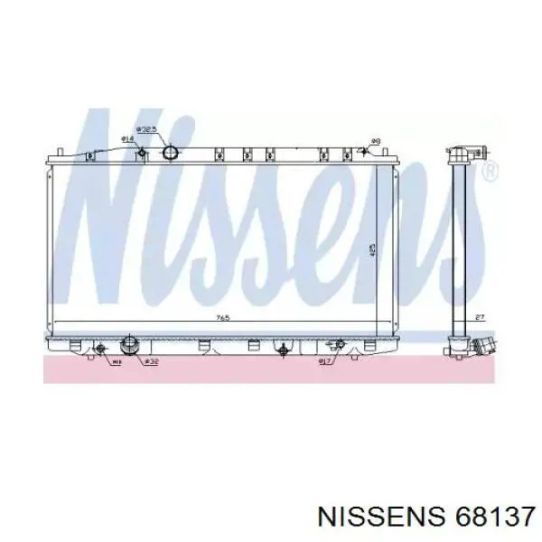 68137 Nissens radiador