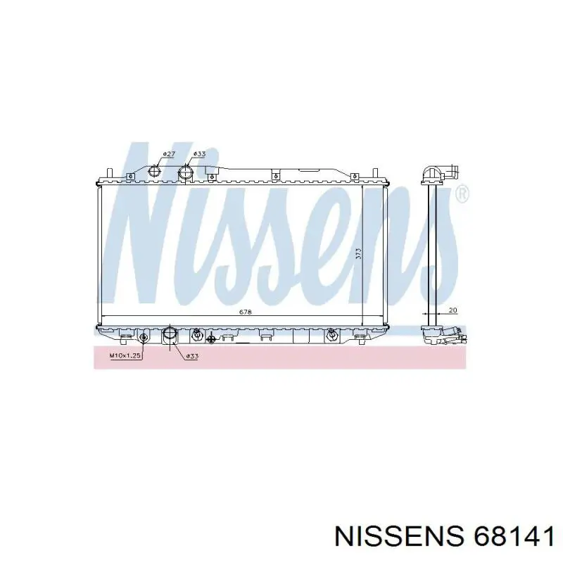 68141 Nissens Refrigeración del motor