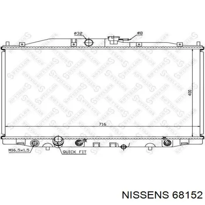 68152 Nissens Refrigeración del motor