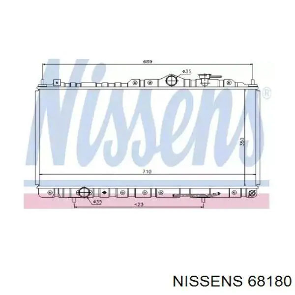 68180 Nissens radiador