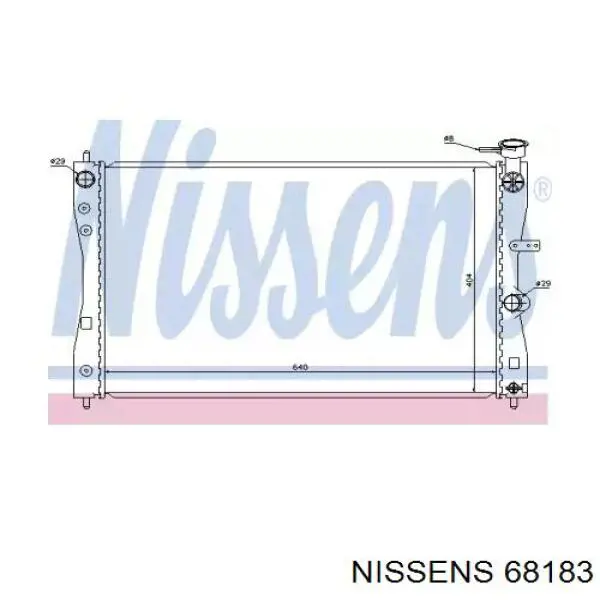 Comprar 68183 Nissens Radiador de auto