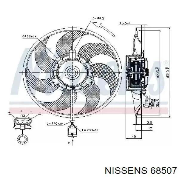 68507 Nissens radiador