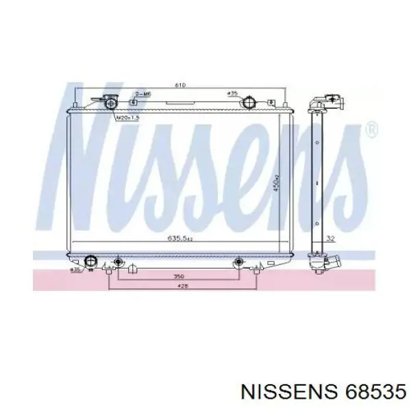 68535 Nissens radiador