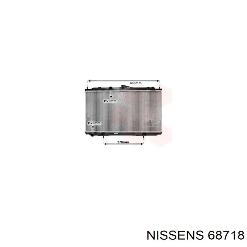 68718 Nissens Refrigeración del motor