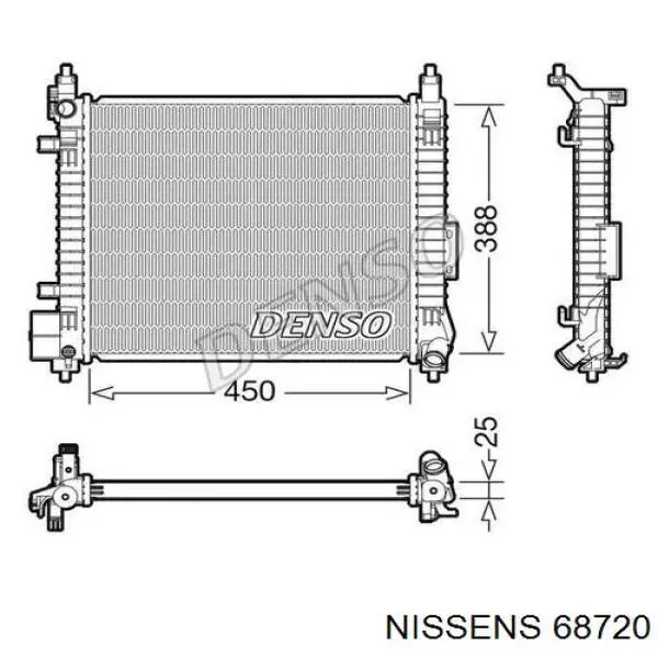 Comprar 68720 Nissens Radiador de auto