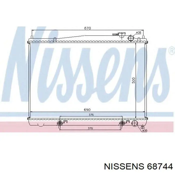 Comprar 214605X20A Nissan/Infiniti Radiador de auto
