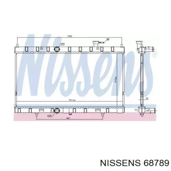 Comprar 68789 Nissens Radiador de auto