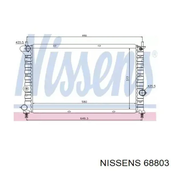 Comprar 68803 Nissens Radiador de auto