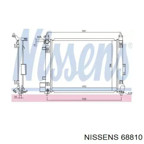 Comprar DRM46054 Denso Radiador de auto