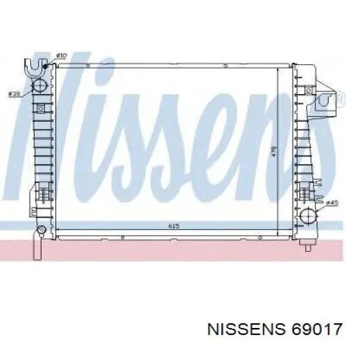 1553 OSC radiador refrigeración del motor