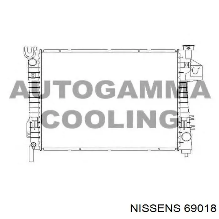 8012813 Agility radiador refrigeración del motor