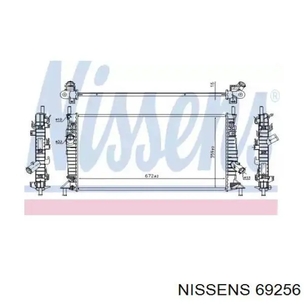 69256 Nissens radiador