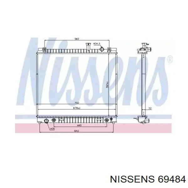 Comprar 56082 NRF Radiador de auto