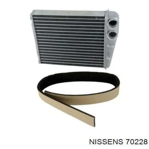 70228 Nissens radiador de calefacción